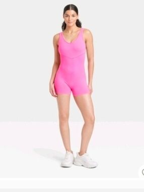 JoyLab Women's Stretch Seamless Short Active Bodysuit